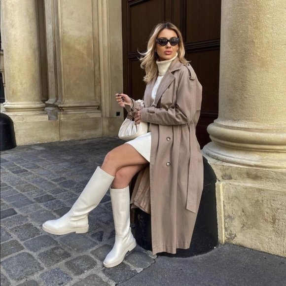 Zara | Shoes | Zara Rubberized Boots 